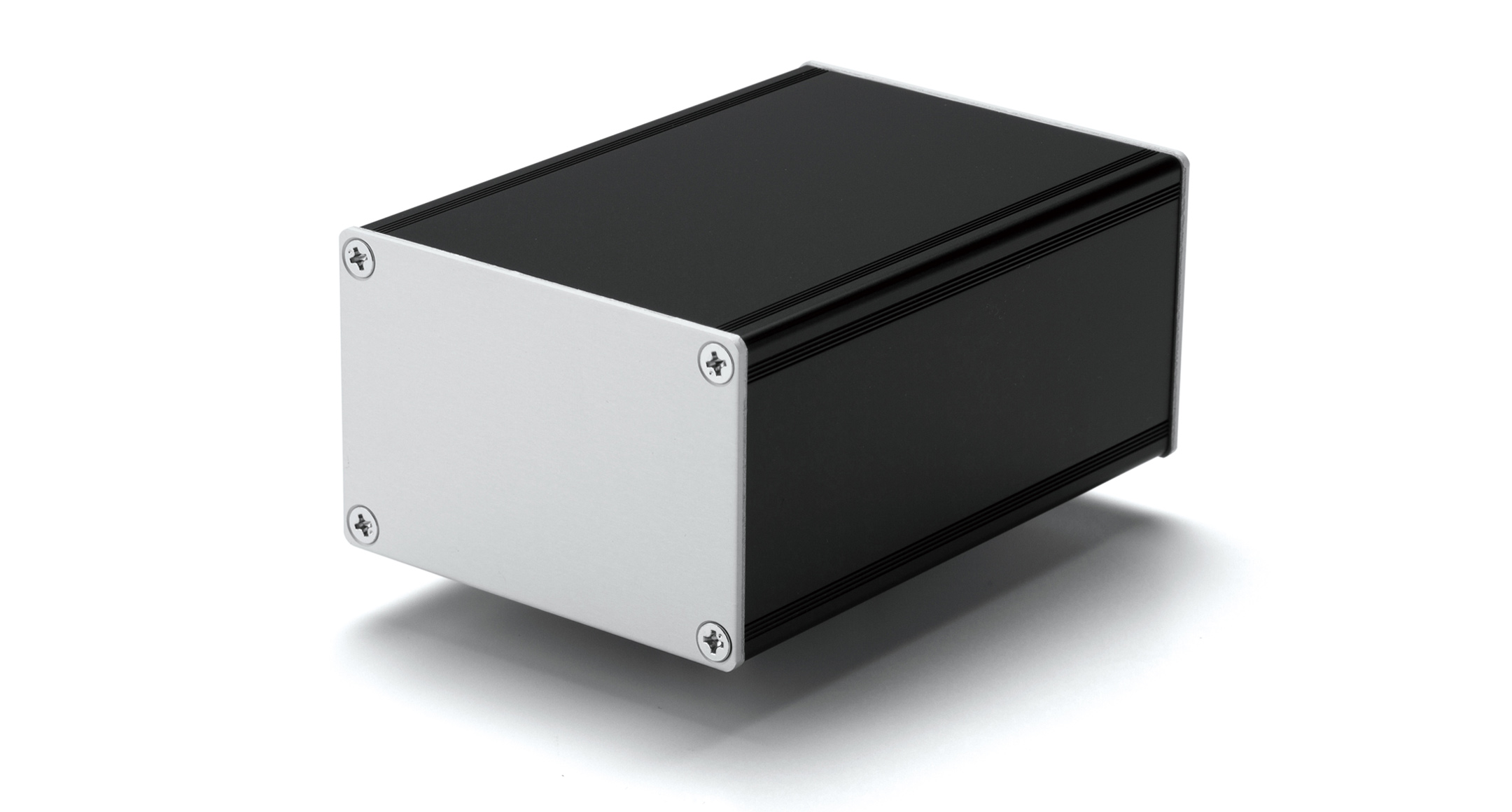 ALUMINIUM PROFILE ENCLOSURE - CUSTOM LENGTH - KCF series:Black/Silver