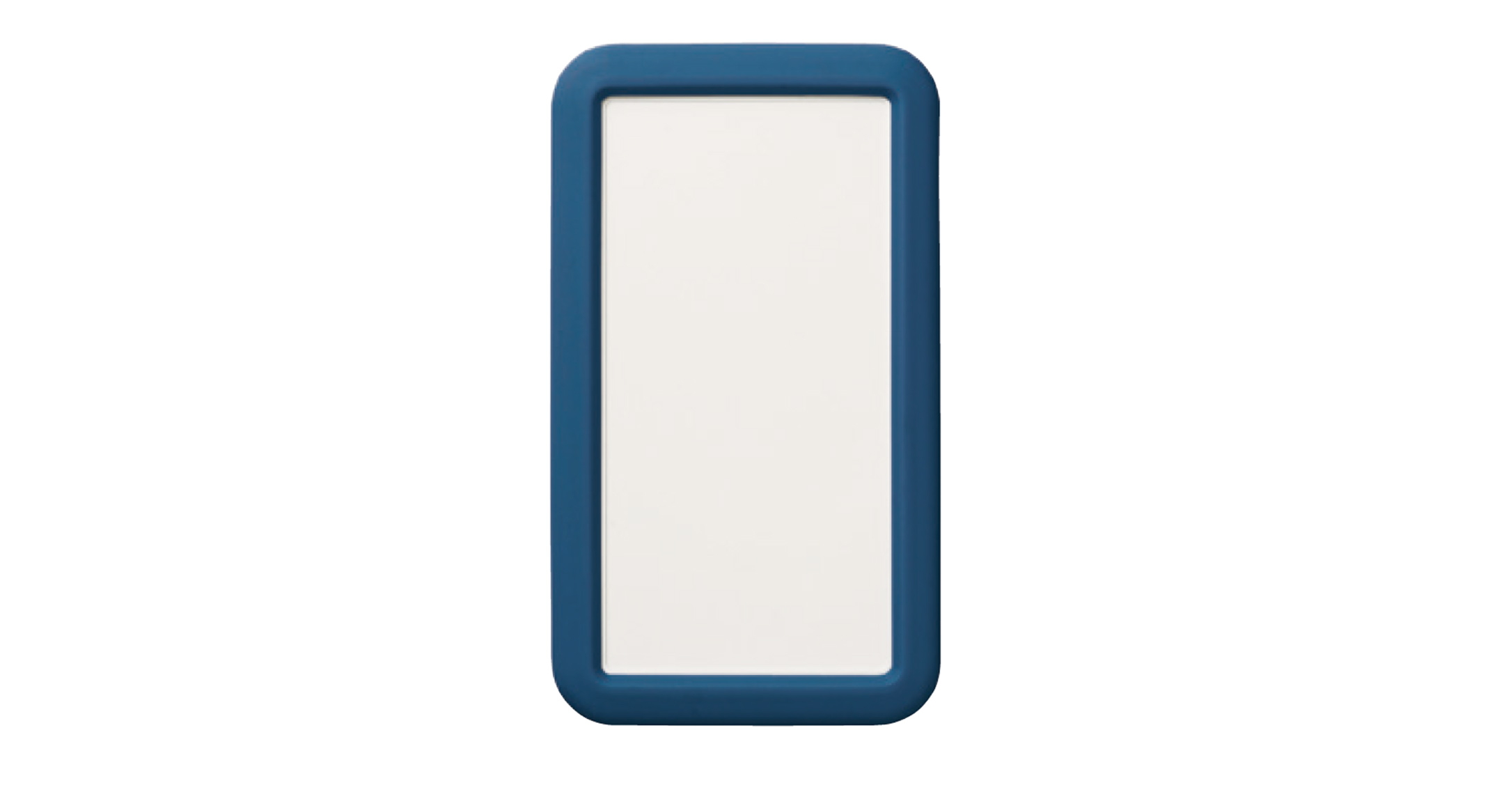 HANDHELD CASE with SILICONE COVER - LCS series:Off-white/Navy