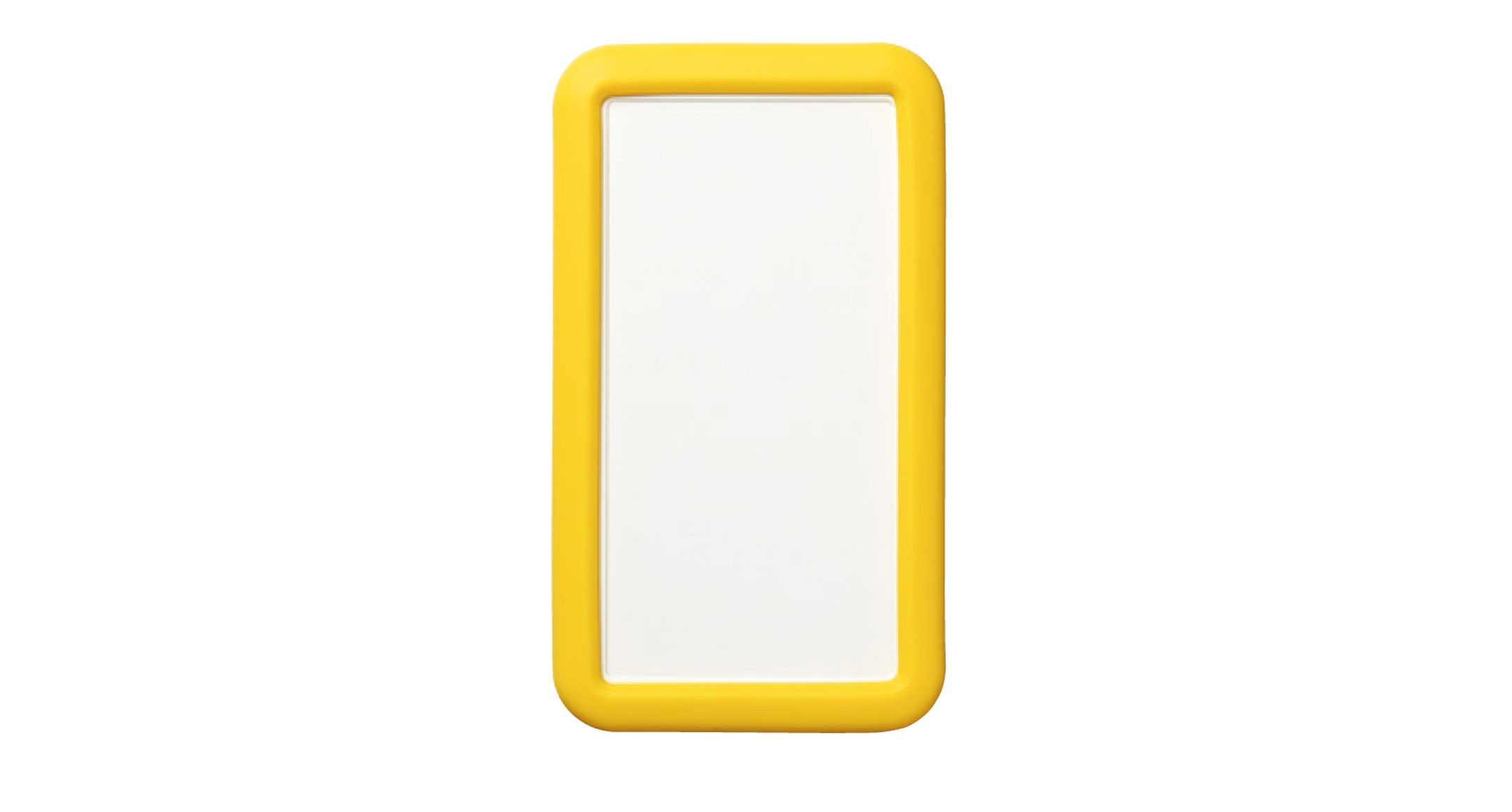 HANDHELD CASE with SILICONE COVER - LCS series:Off-white/Yellow