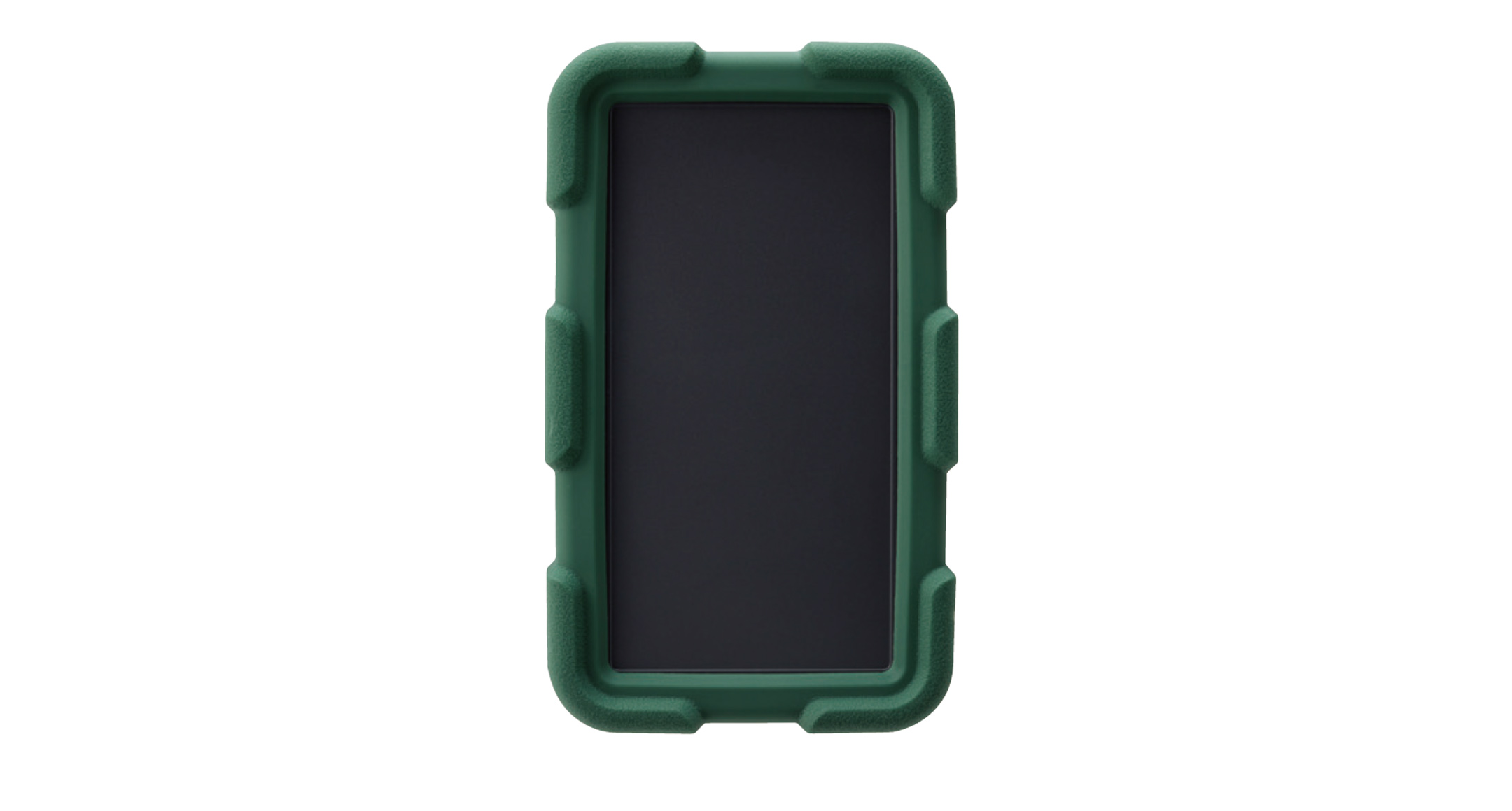 HANDHELD CASE with SHOCK-PROOF COVER - LCT series:Dark gray/Green