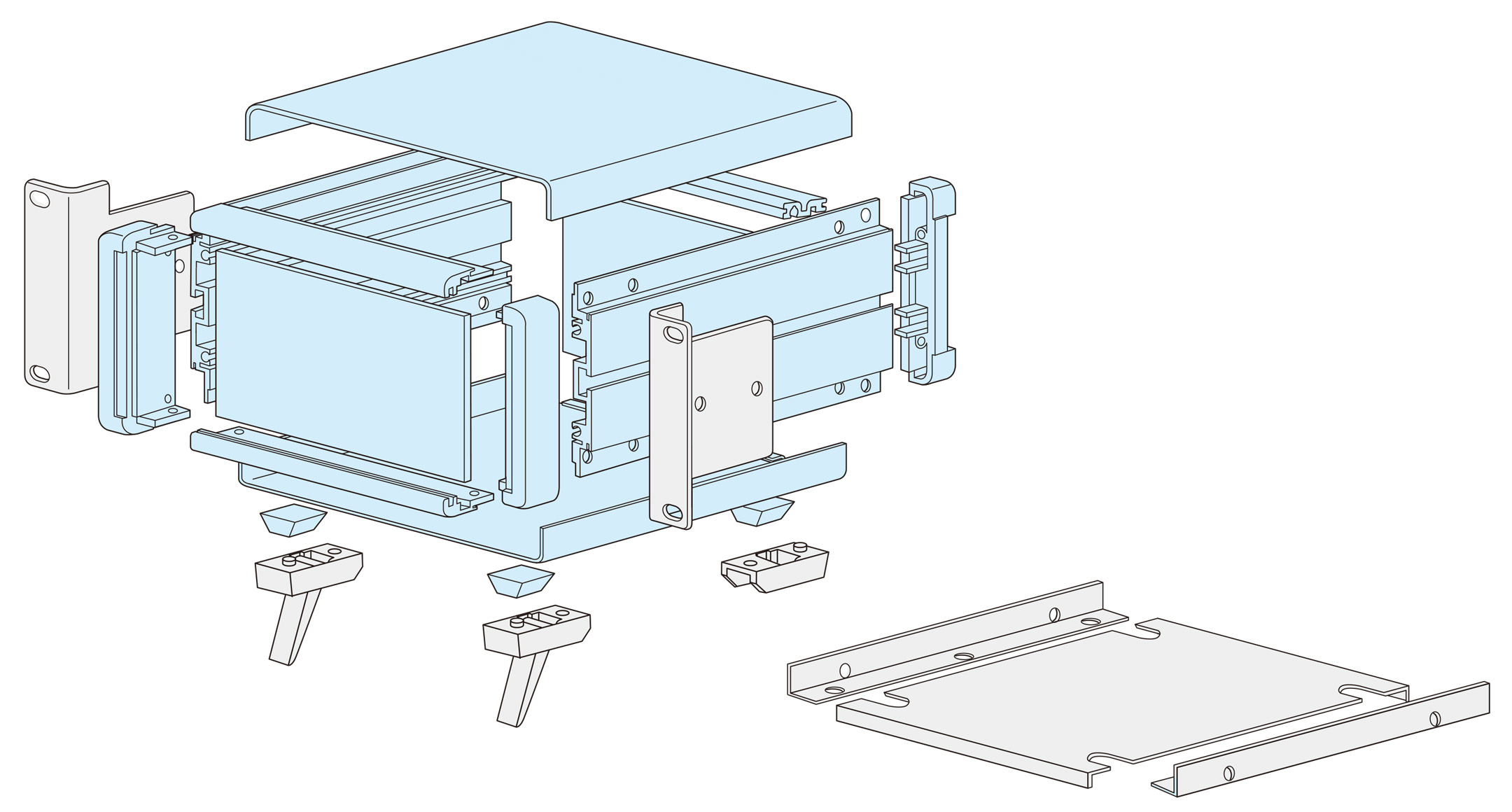 ALUMINUM DESKTOP ENCLOSURE - MO series