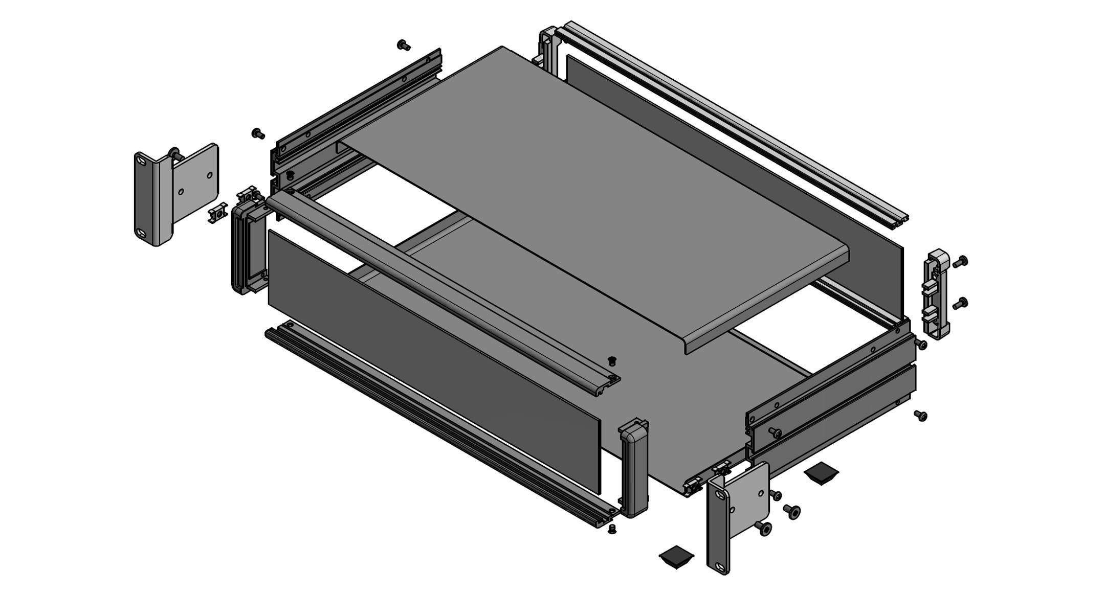 RACK MOUNT ALUMINUM ENCLOSURE - MOR series