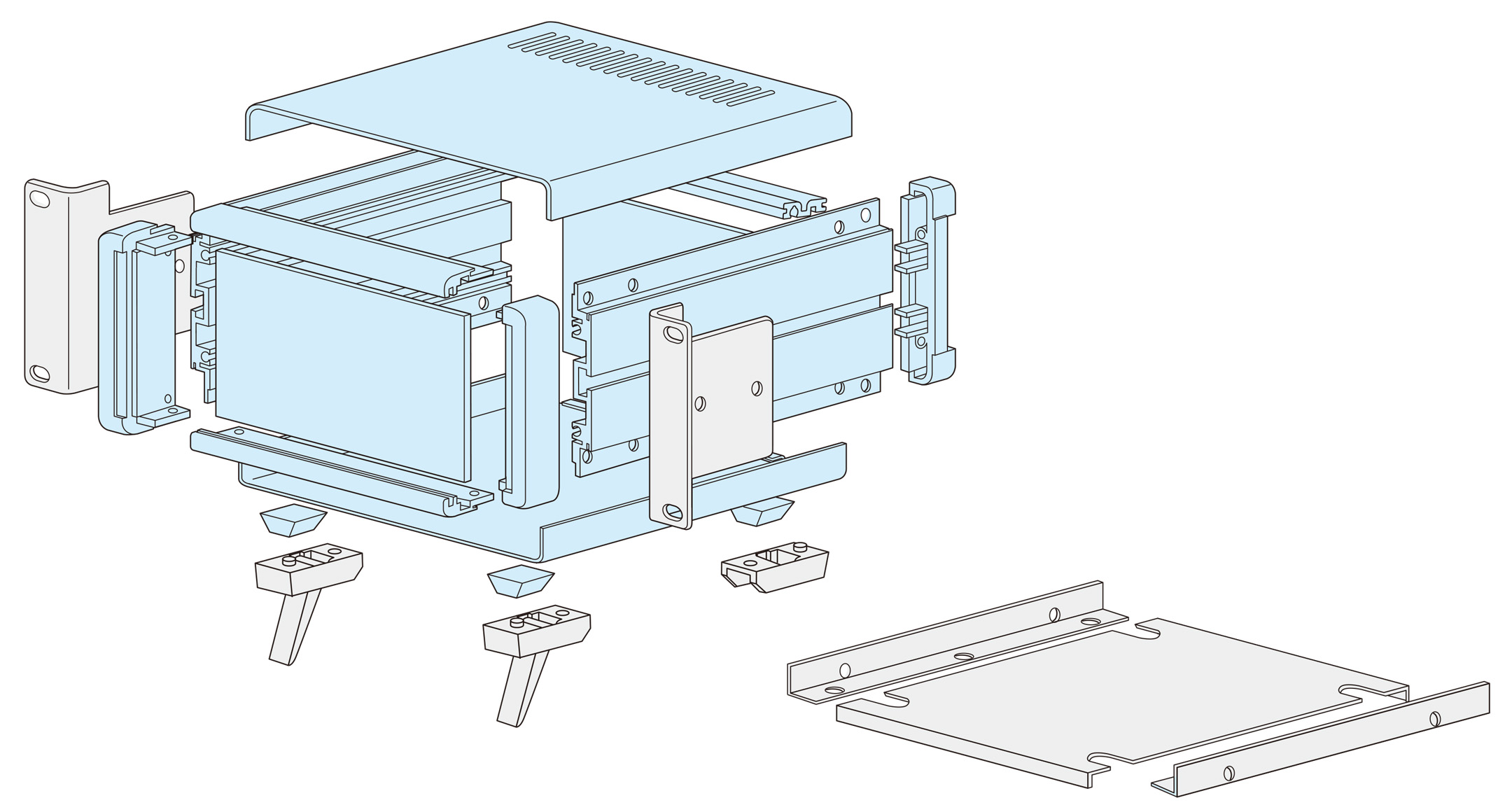 METAL DESKTOP ENCLOSURE - MS series