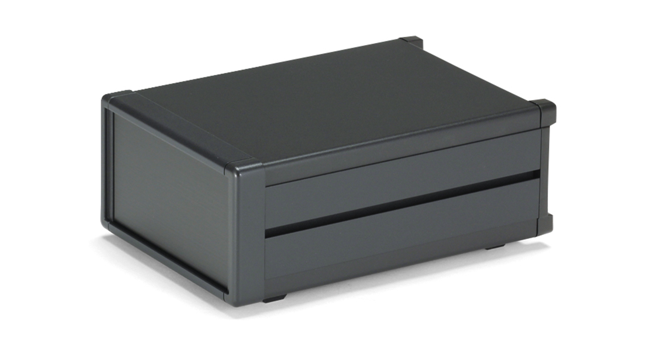 ALUMINUM DESKTOP ENCLOSURE - MO series:Black/Black