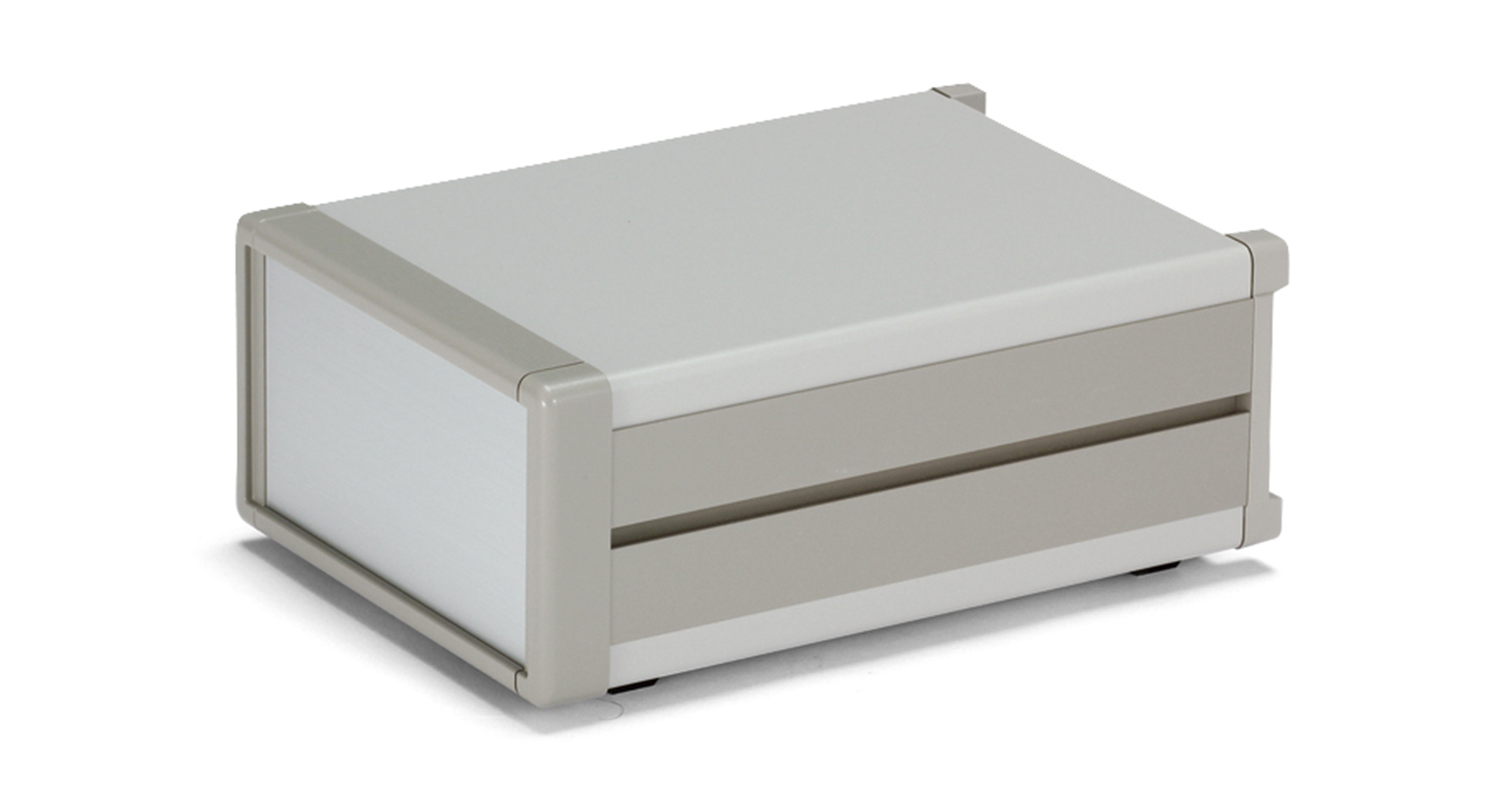 ALUMINUM DESKTOP ENCLOSURE - MO series:Gray/Silver