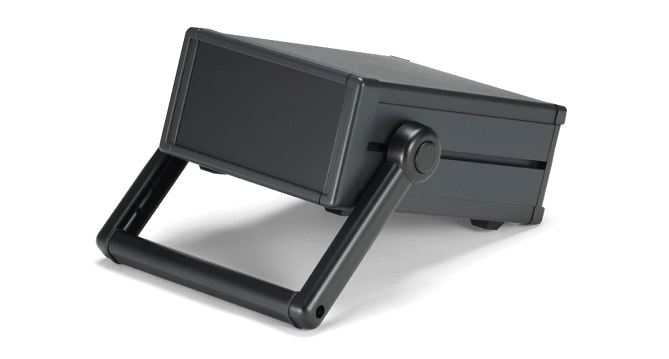 DESKTOP ENCLOSURE with TIP-UP HANDLE - MSN series:Black/Black