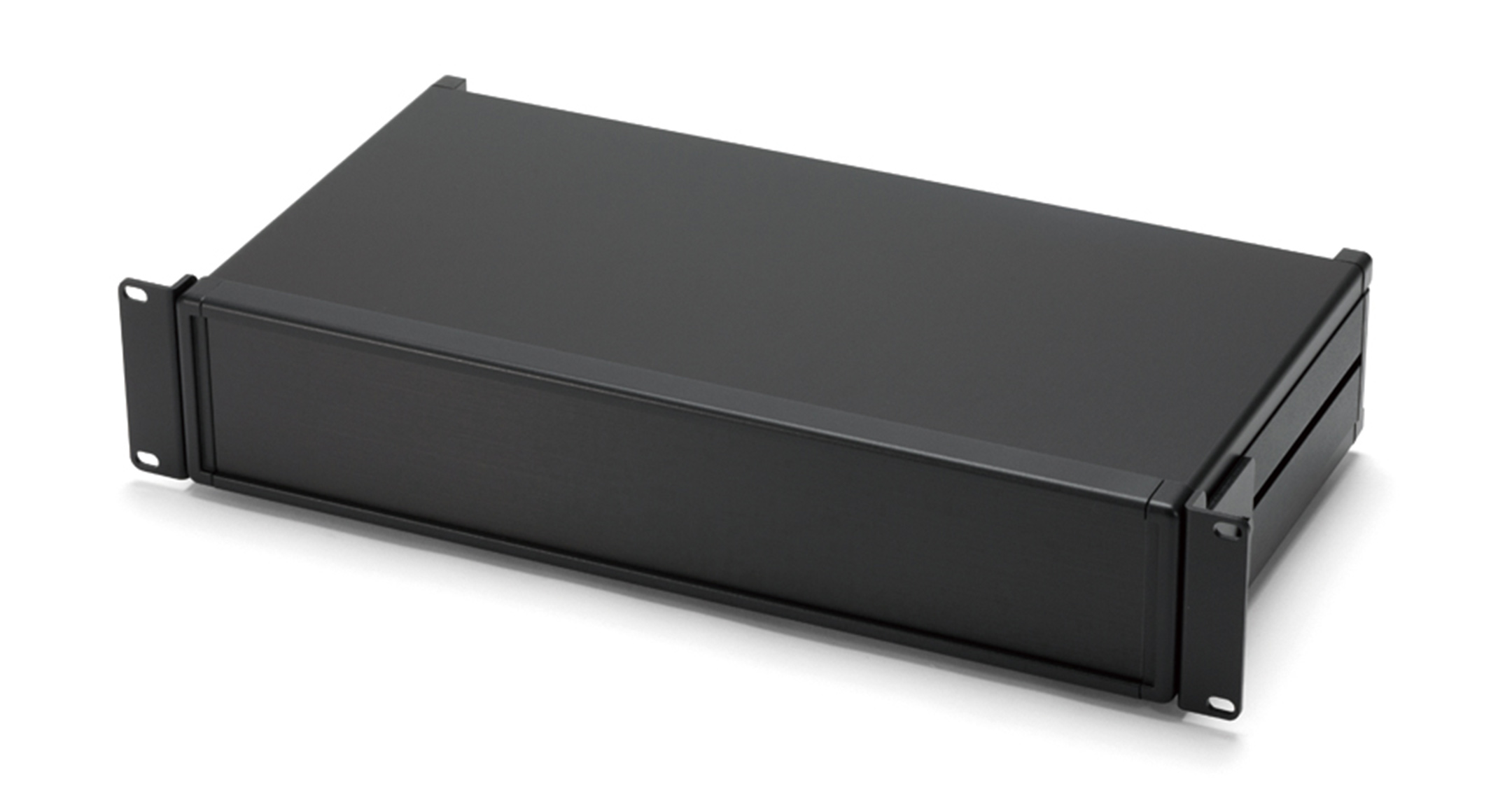 RACK MOUNT ALUMINUM ENCLOSURE - MOR series:Black/Black