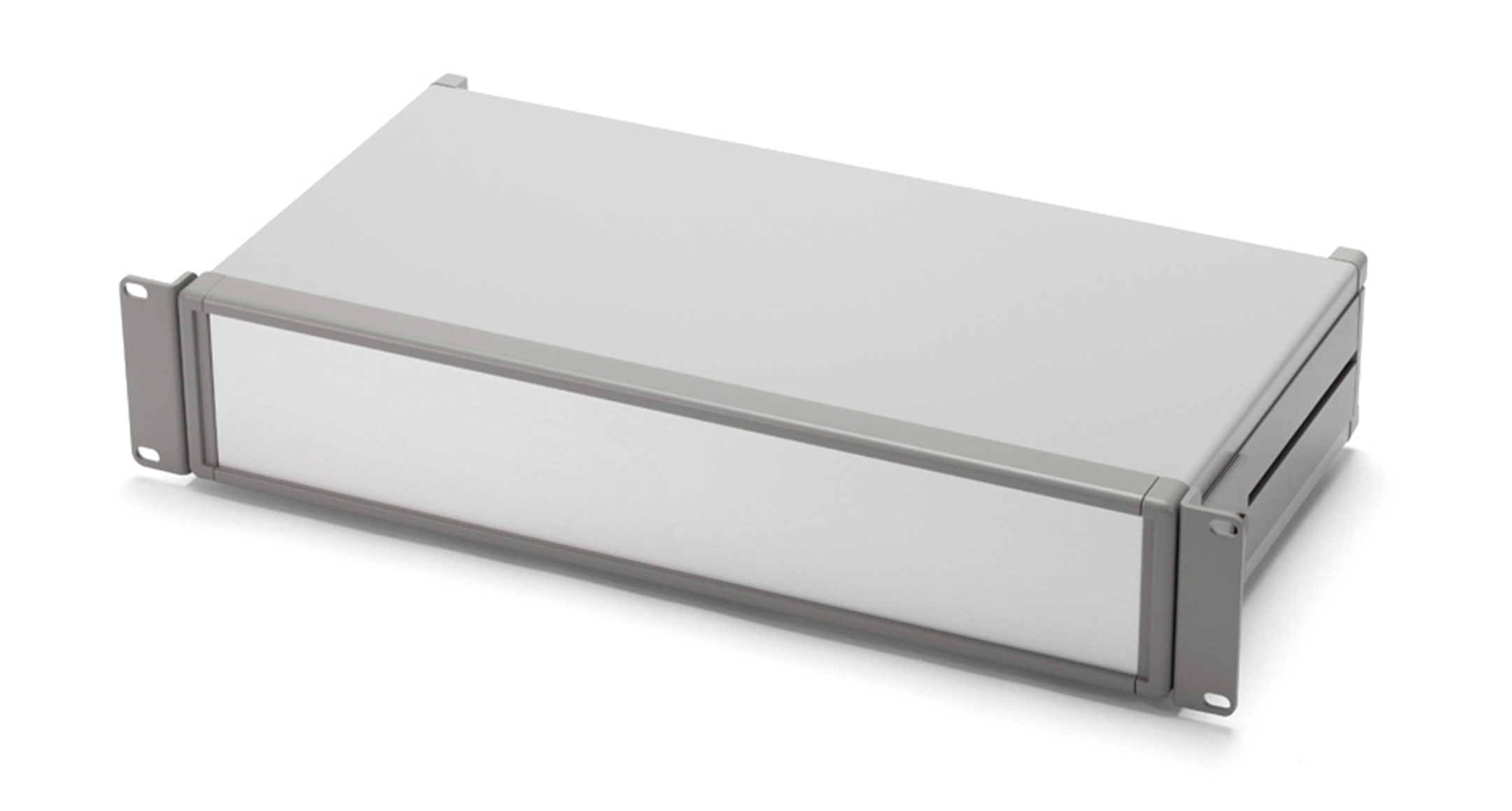 RACK MOUNT ALUMINUM ENCLOSURE - MOR series:Gray/Silver