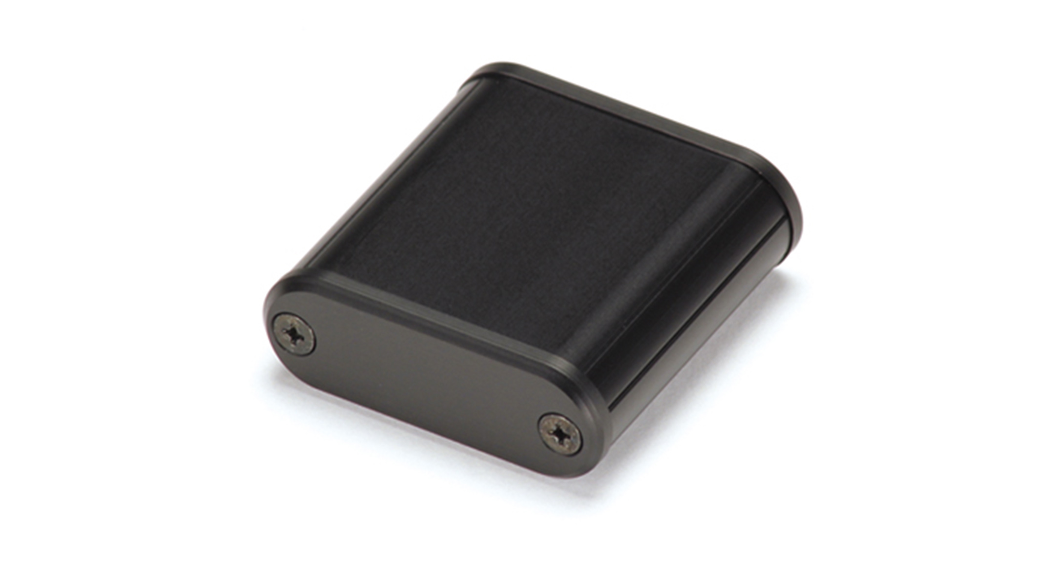 CUSTOM SIZED ROUNDED EDGE ALUMINUM ENCLOSURE MXA series:Black/Black