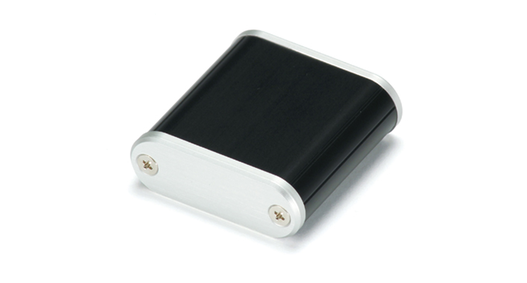 CUSTOM SIZED ROUNDED EDGE ALUMINUM ENCLOSURE MXA series:Black/Silver