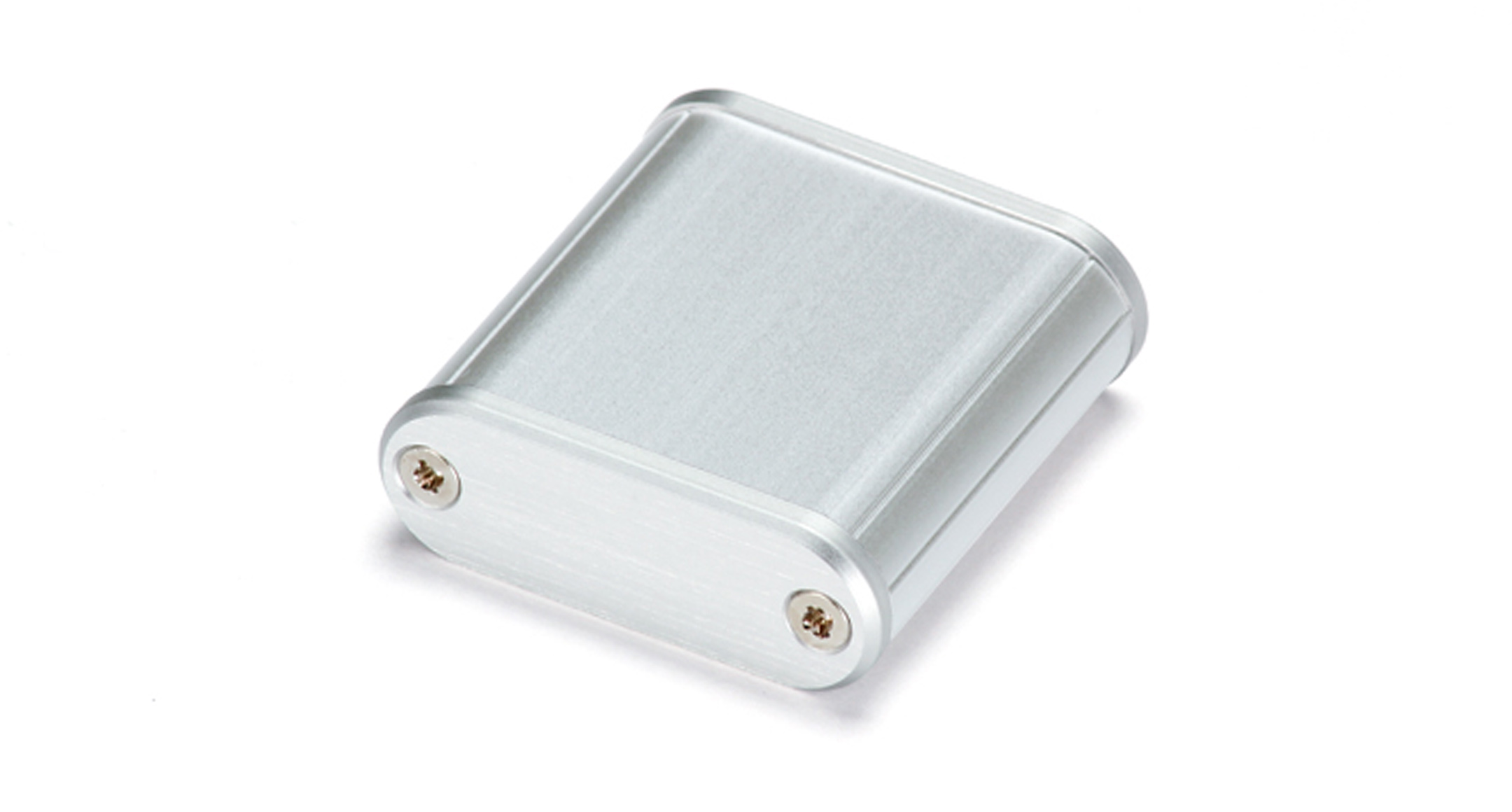 CUSTOM SIZED ROUNDED EDGE ALUMINUM ENCLOSURE MXA series:Silver/Silver