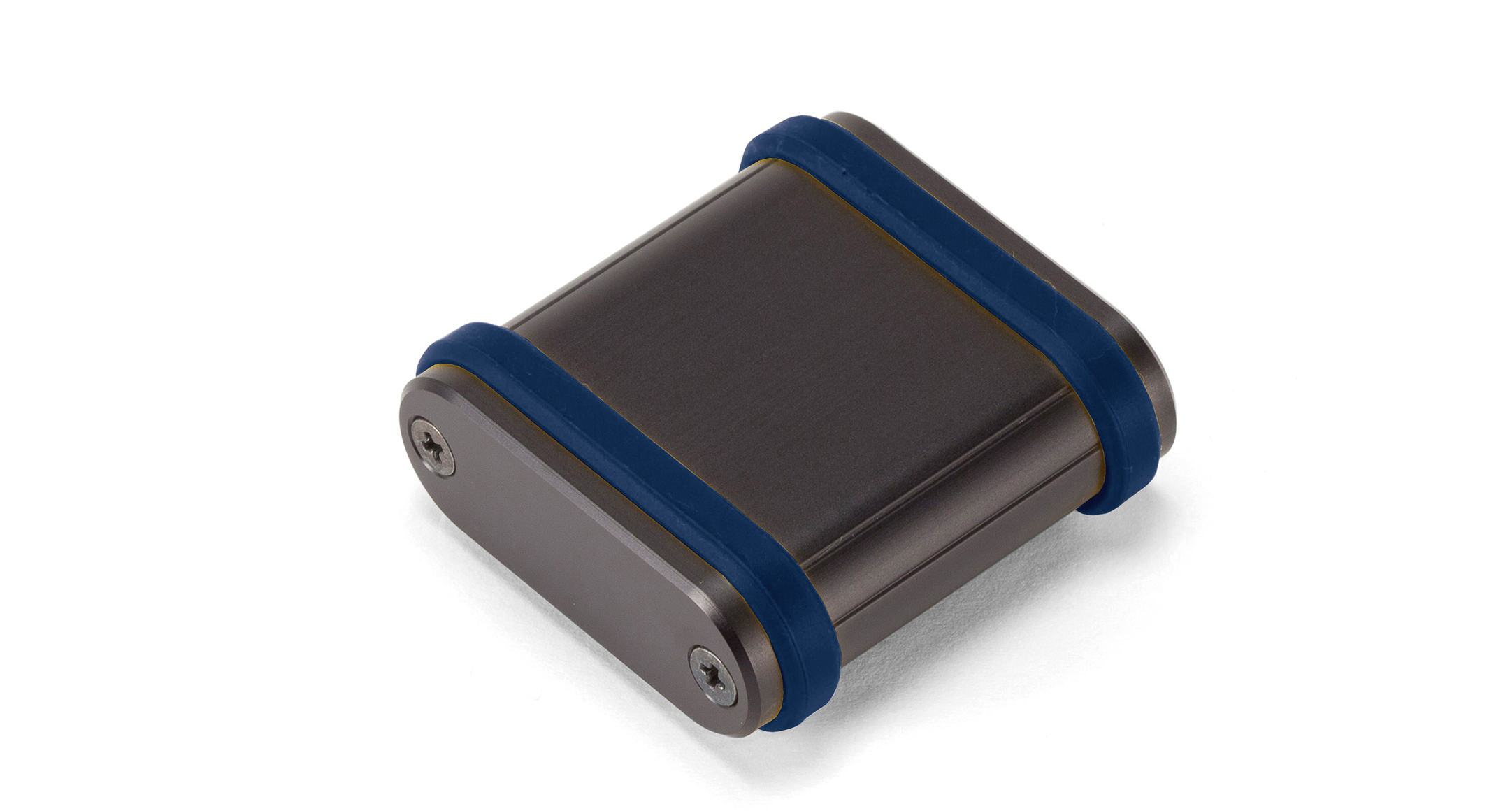 ALUMINIUM ENCLOSURE with SILICONE BAND - MXB series:Black/Navy