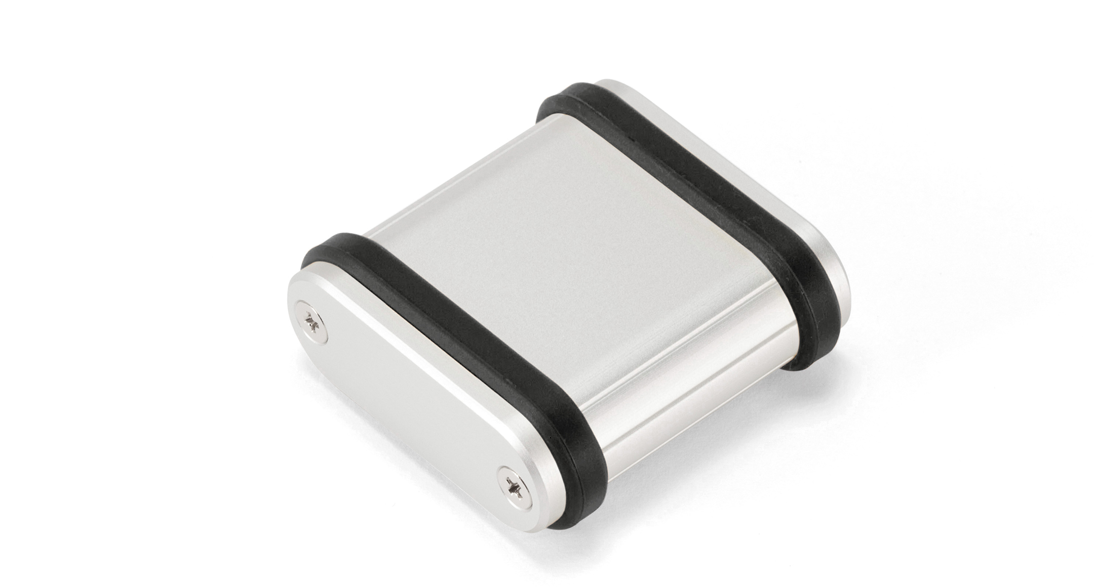 ALUMINIUM ENCLOSURE with SILICONE BAND - MXB series:Silver/Black