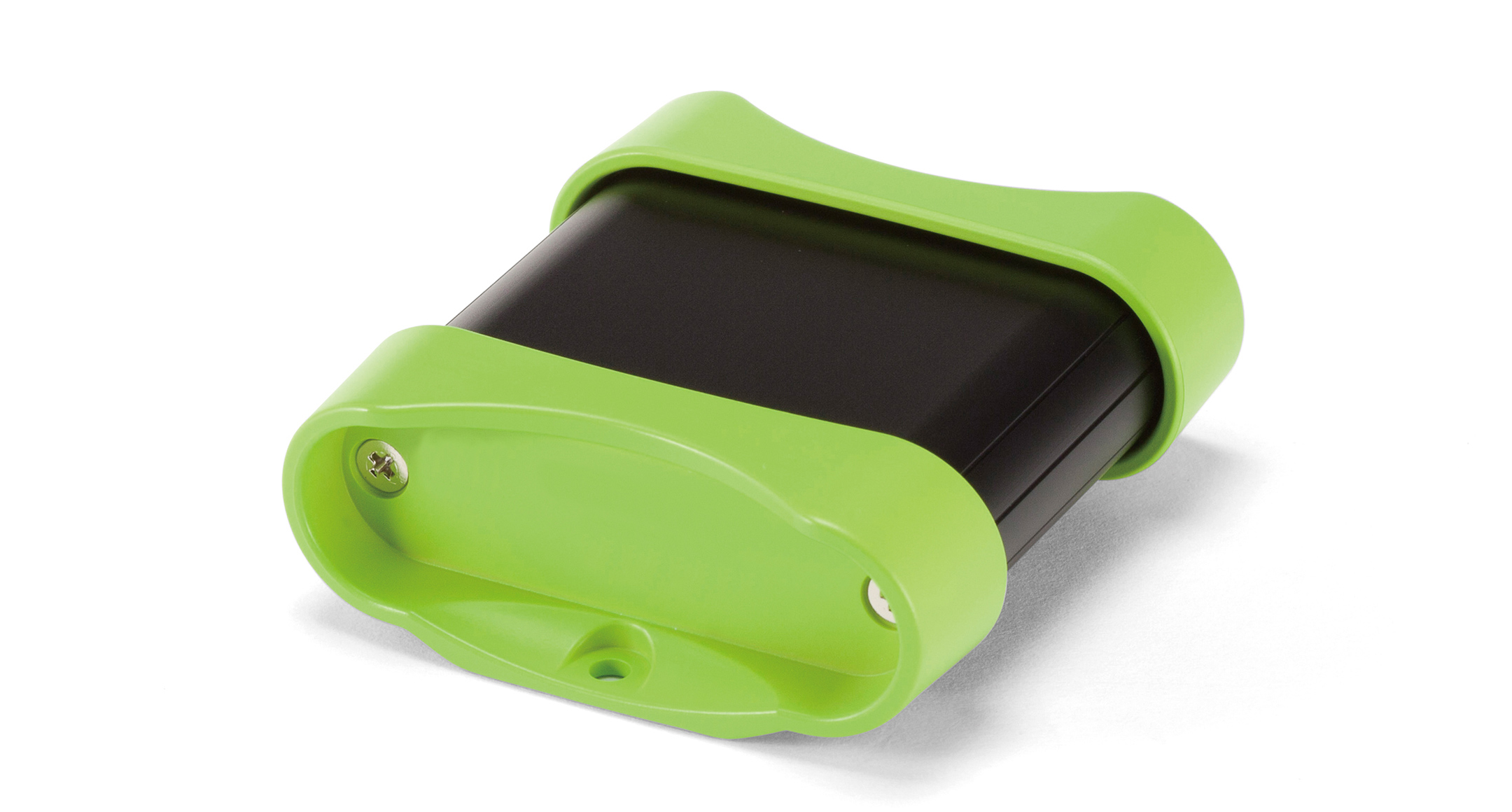 CUSTOM SIZED FLANGED NETWORK ENCLOSURE - MXFC series:Black/Lime