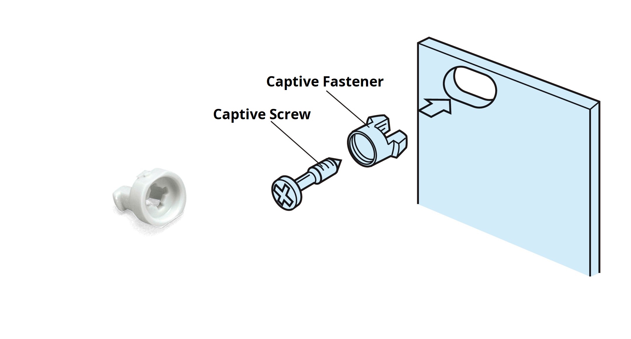 PLASTIC CAPTIVE FASTENER PLS-1G