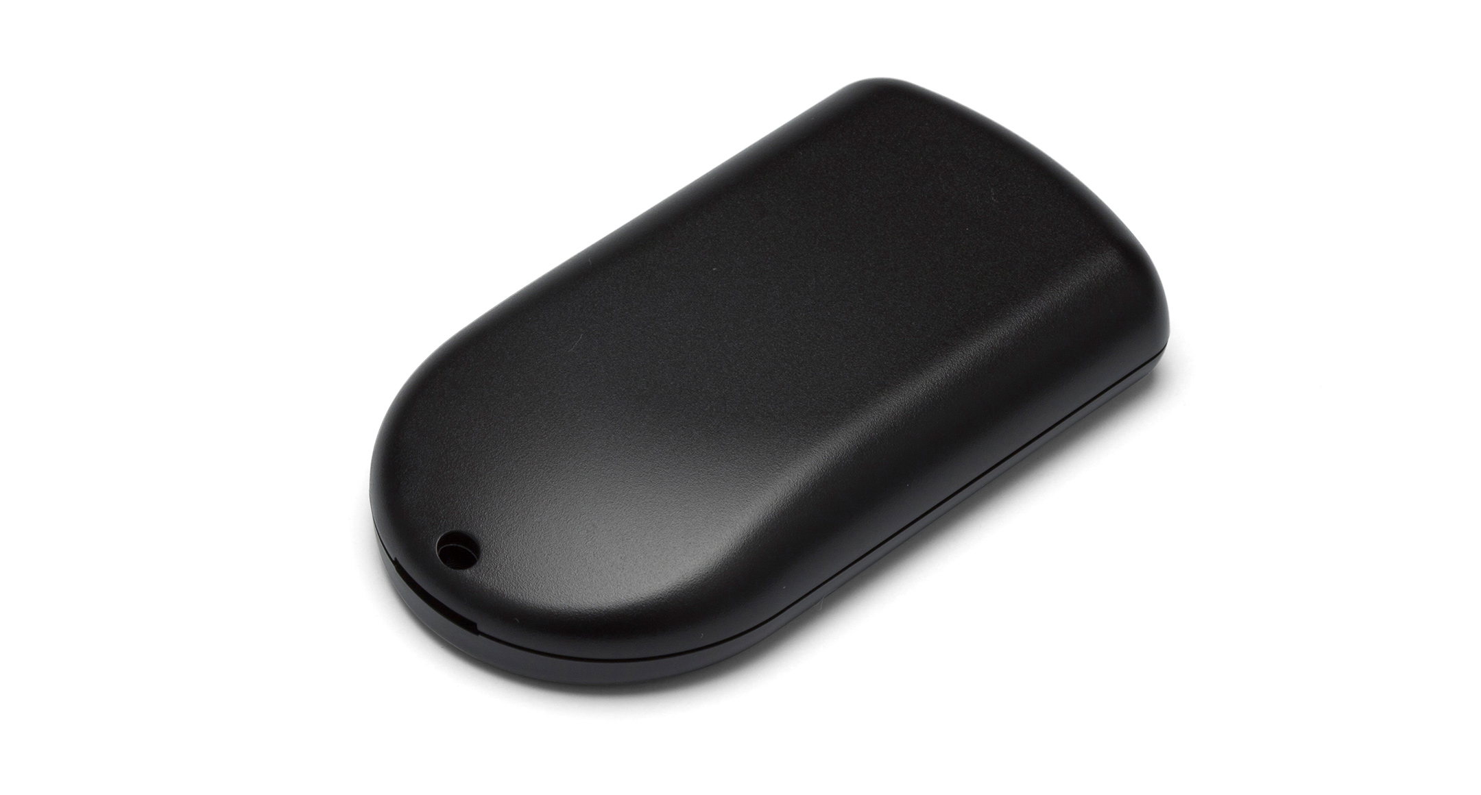 ROUND EDGE KEY-FOB PLASTIC ENCLOSURE - PS series:Black