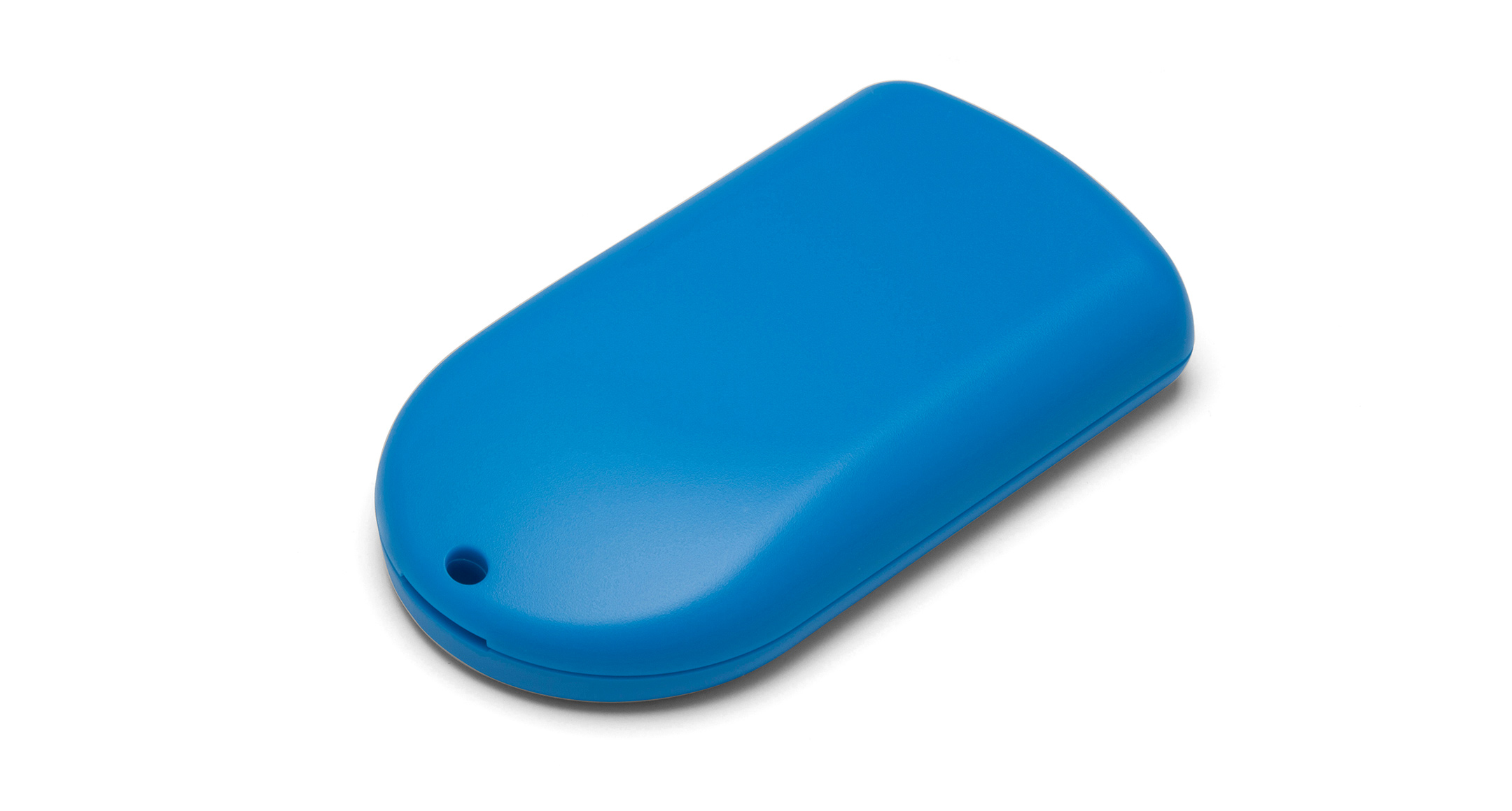 ROUND EDGE KEY-FOB PLASTIC ENCLOSURE - PS series:Cobalt