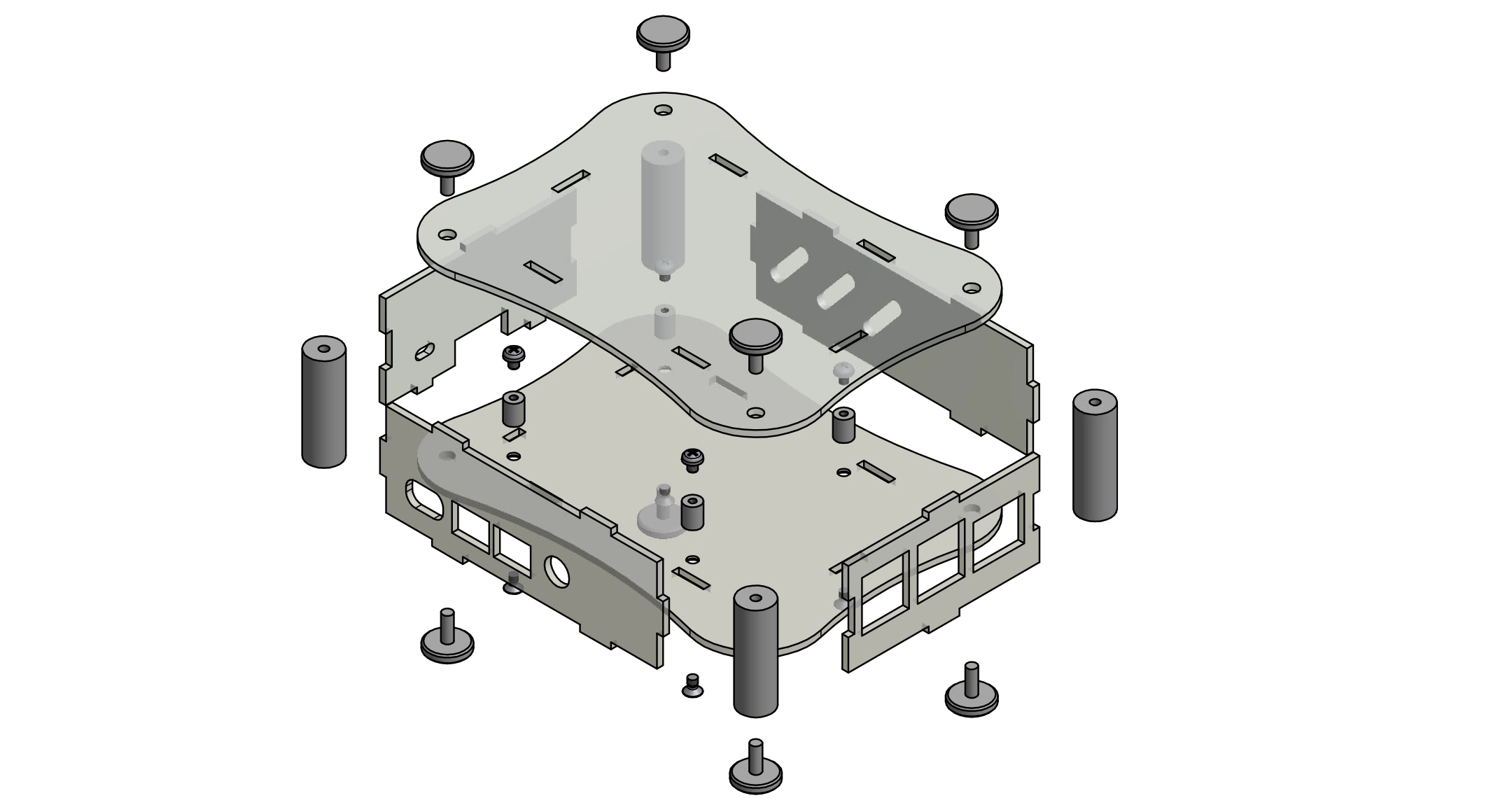 Raspberry Pi 4B ACRYLIC CASE - RPA series