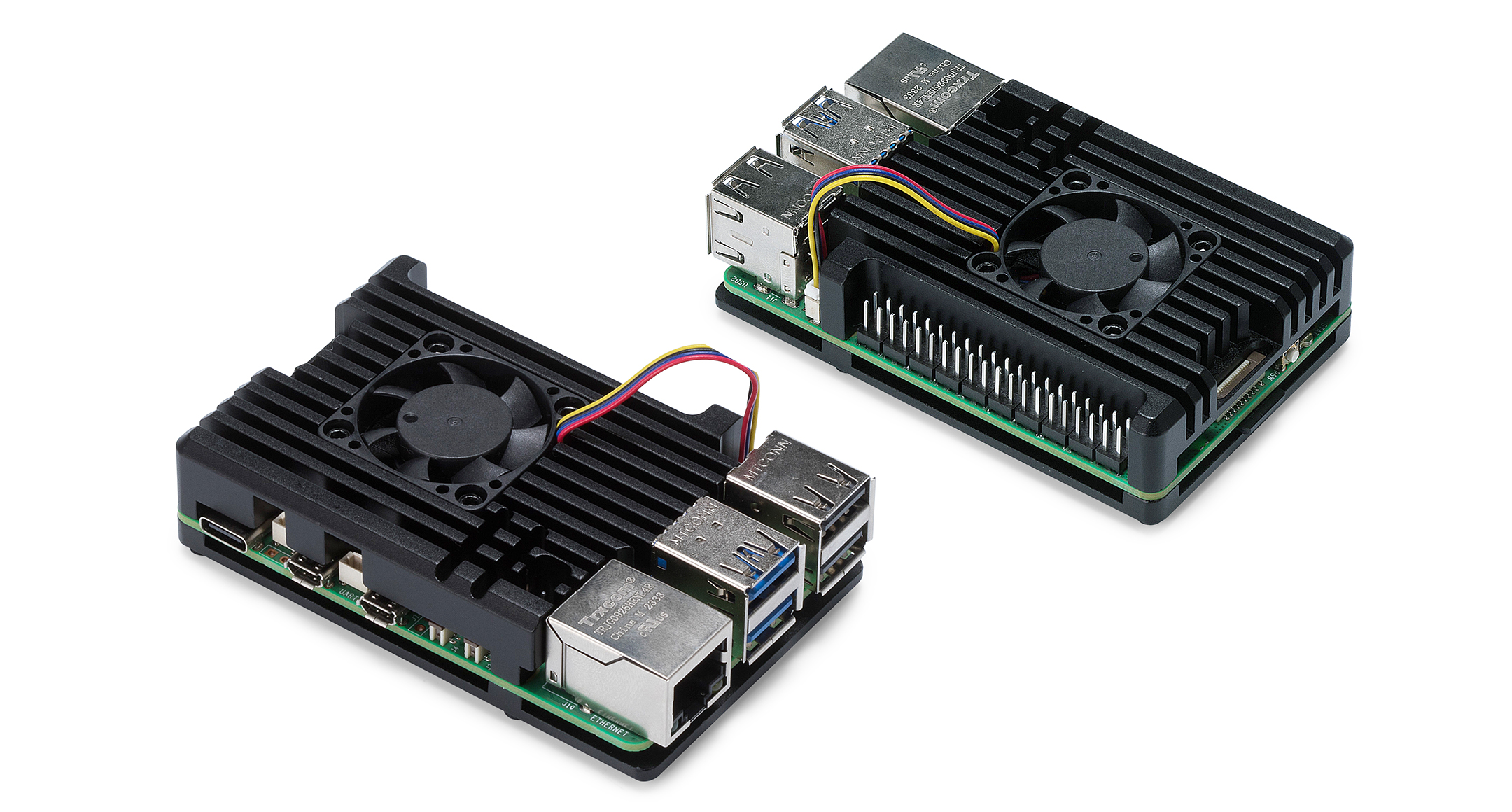 Raspberry Pi 5 HEATSINK CASE with COOLING FAN - RPF-5