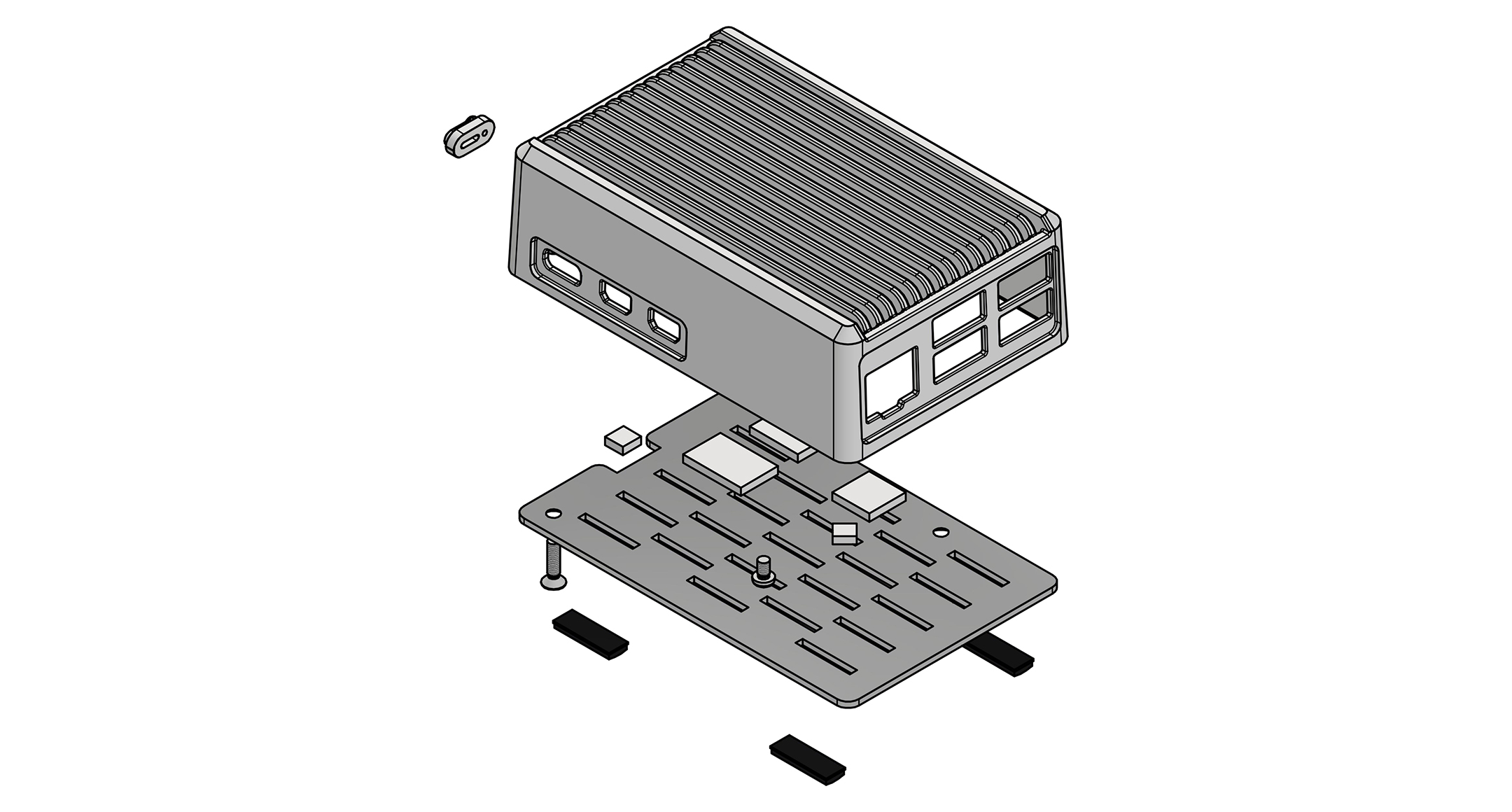 Raspberry Pi 5 heatsink case - RPH series