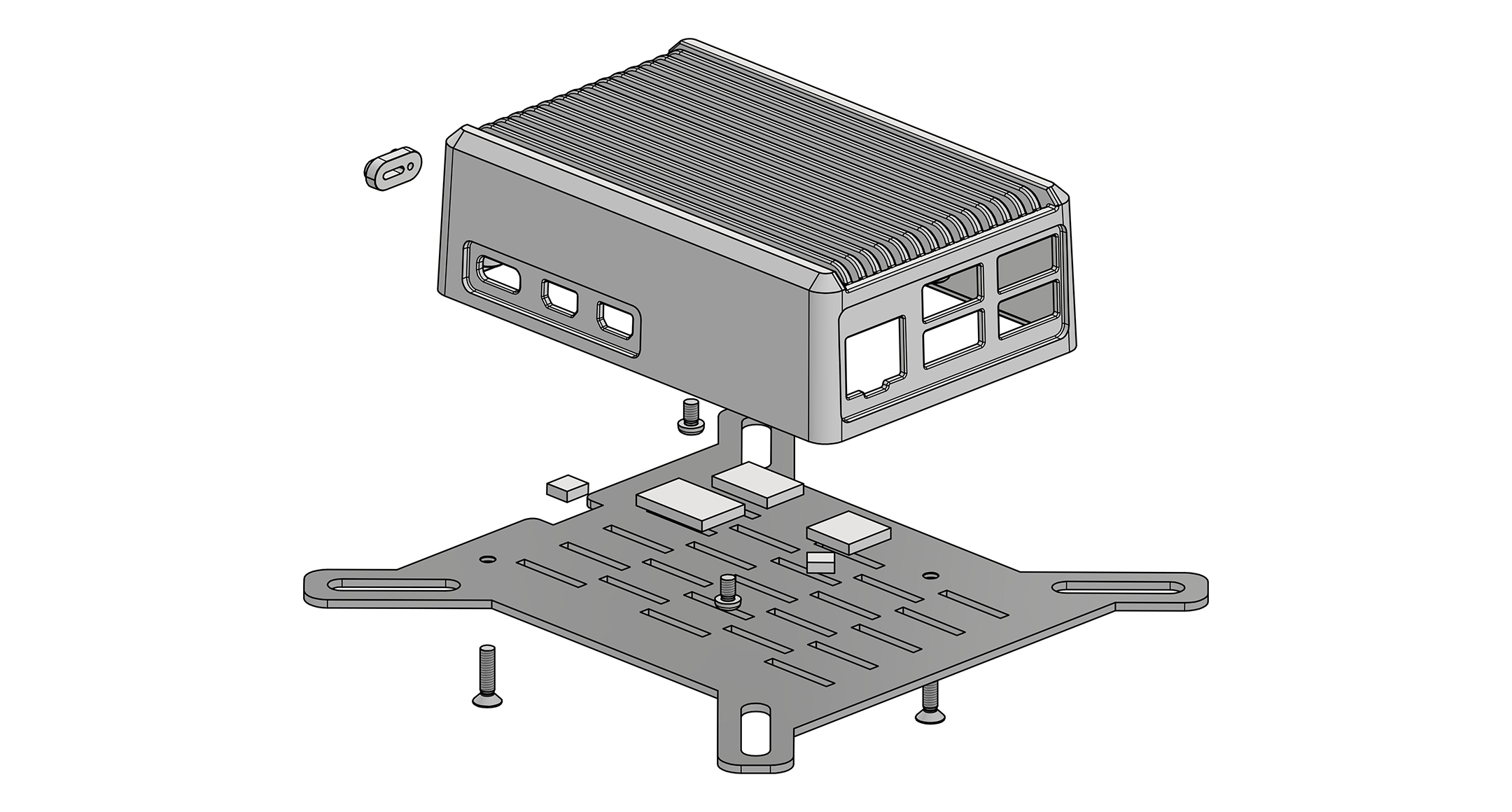 Raspberry Pi 5 heatsink case - RPH series