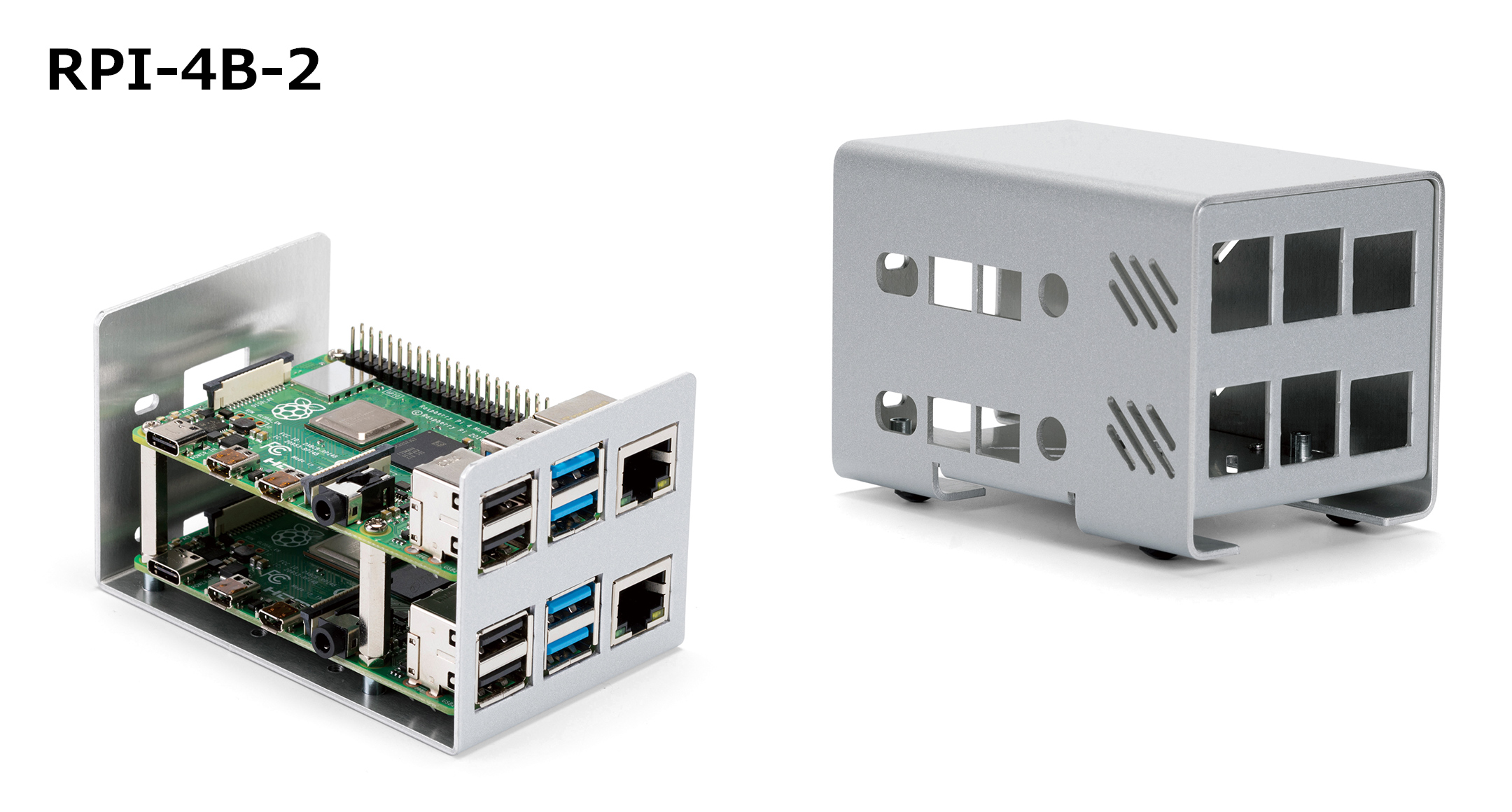 Raspberry Pi 4B ALUMINIUM CASE - RPI-4 series