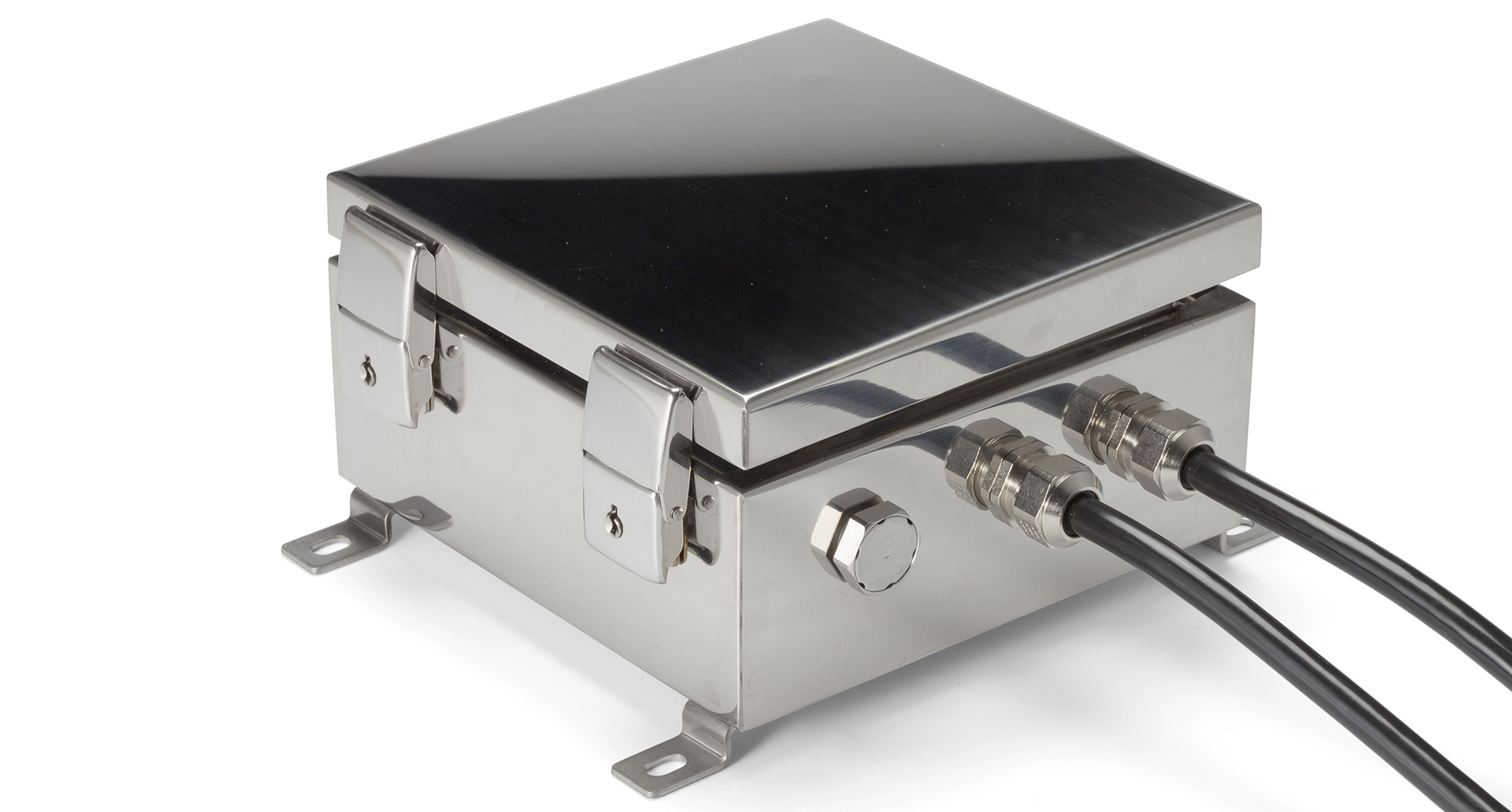 IP65 WALLMOUNT HINGED STAINLESS STEEL BOX - SLM series