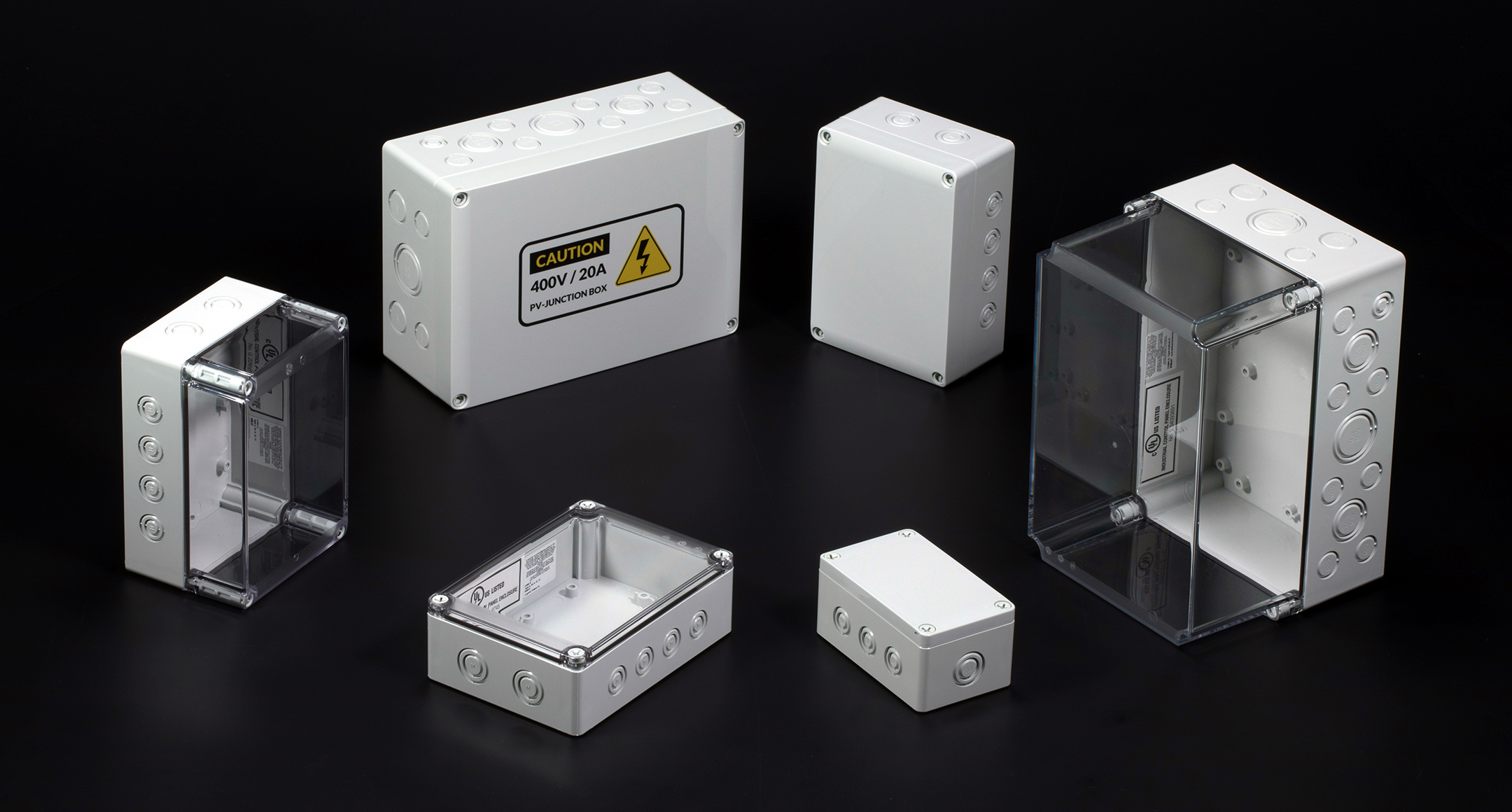 NEMA 6 POLYCARBONATE BOX with KNOCK-OUTS - SPCM.U series