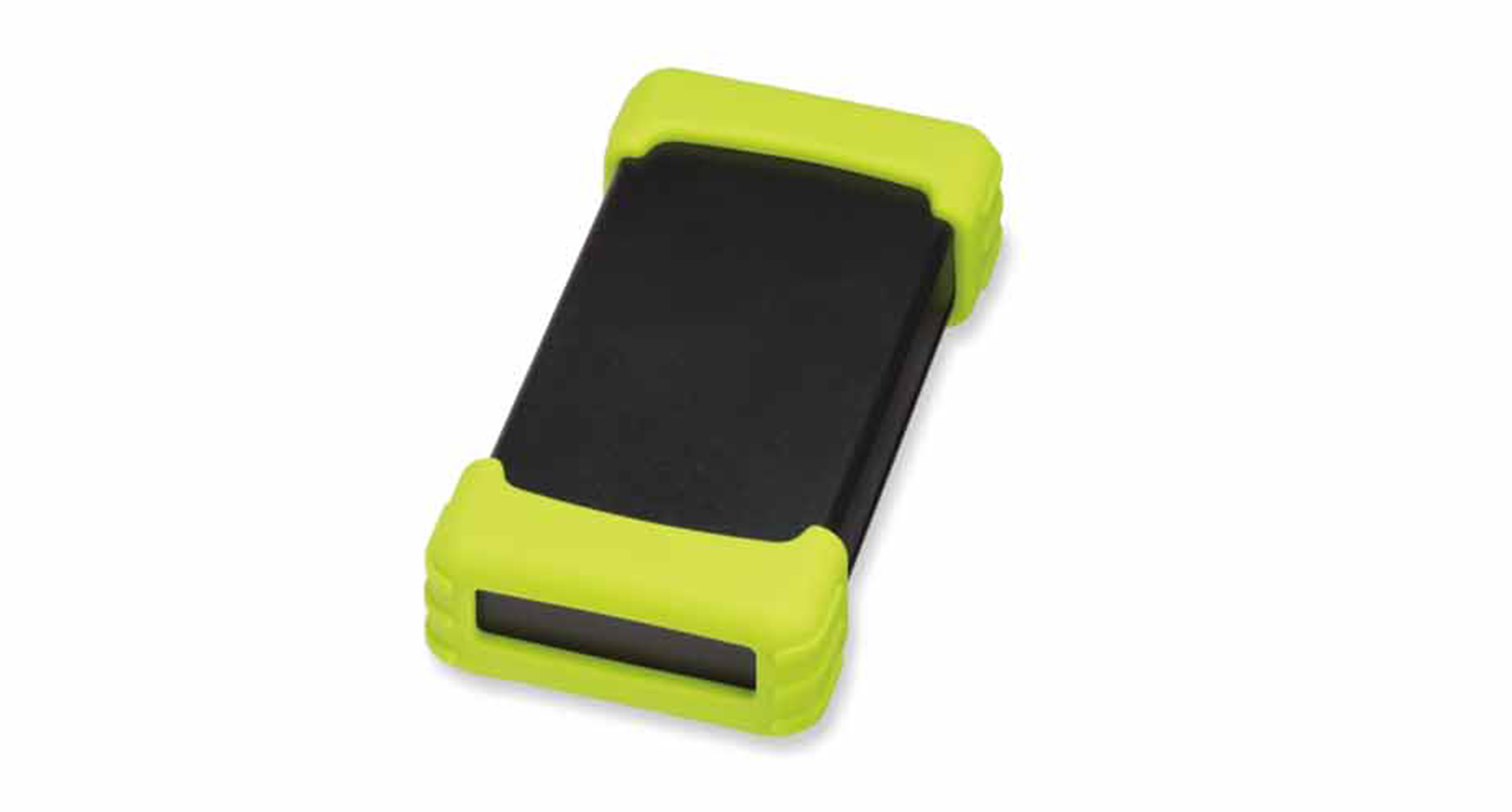 PLASTIC ENCLOSURE with SILICONE PROTECTOR TWS series:Black/Green