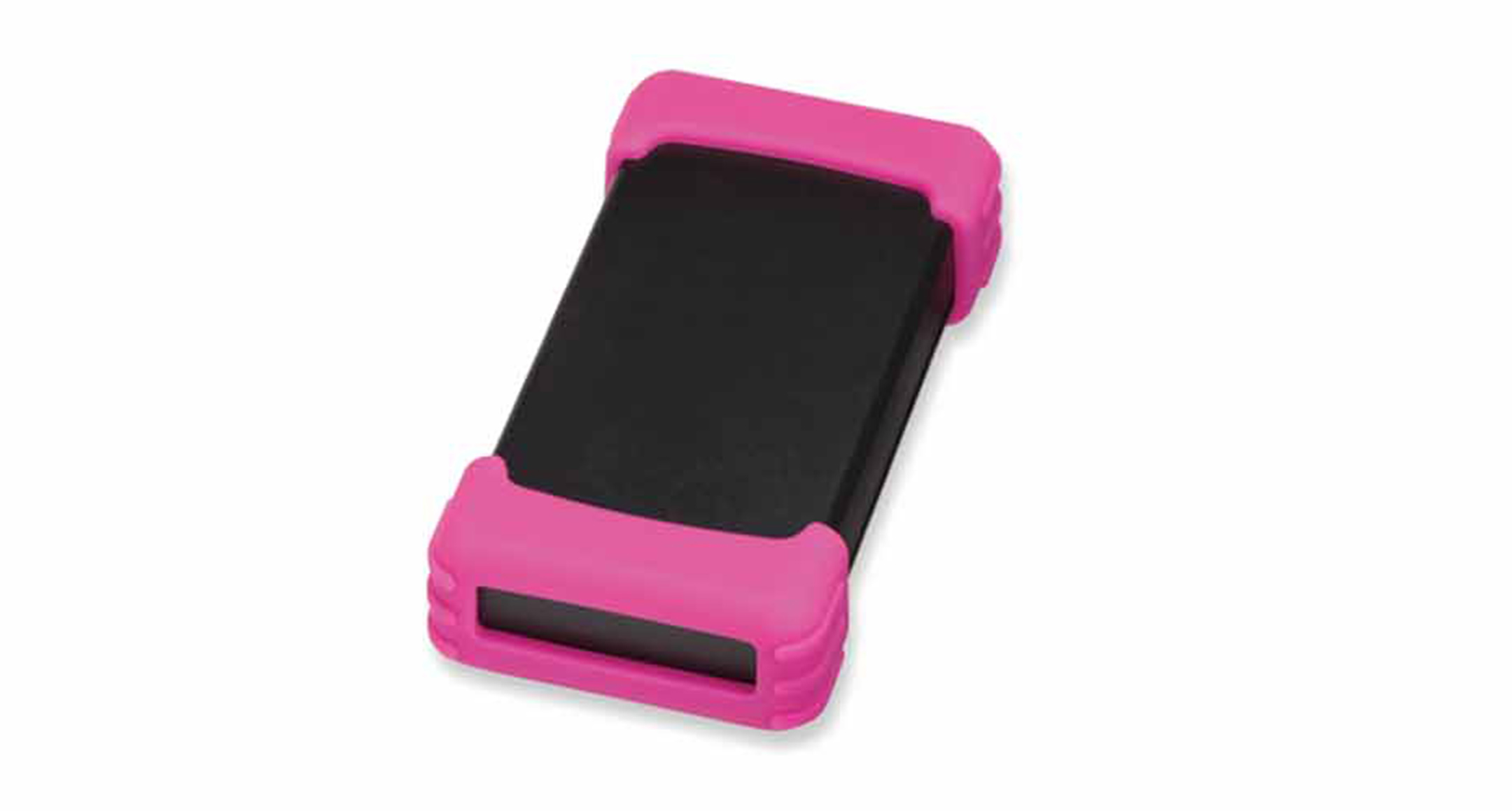 PLASTIC ENCLOSURE with SILICONE PROTECTOR TWS series:Black/Pink