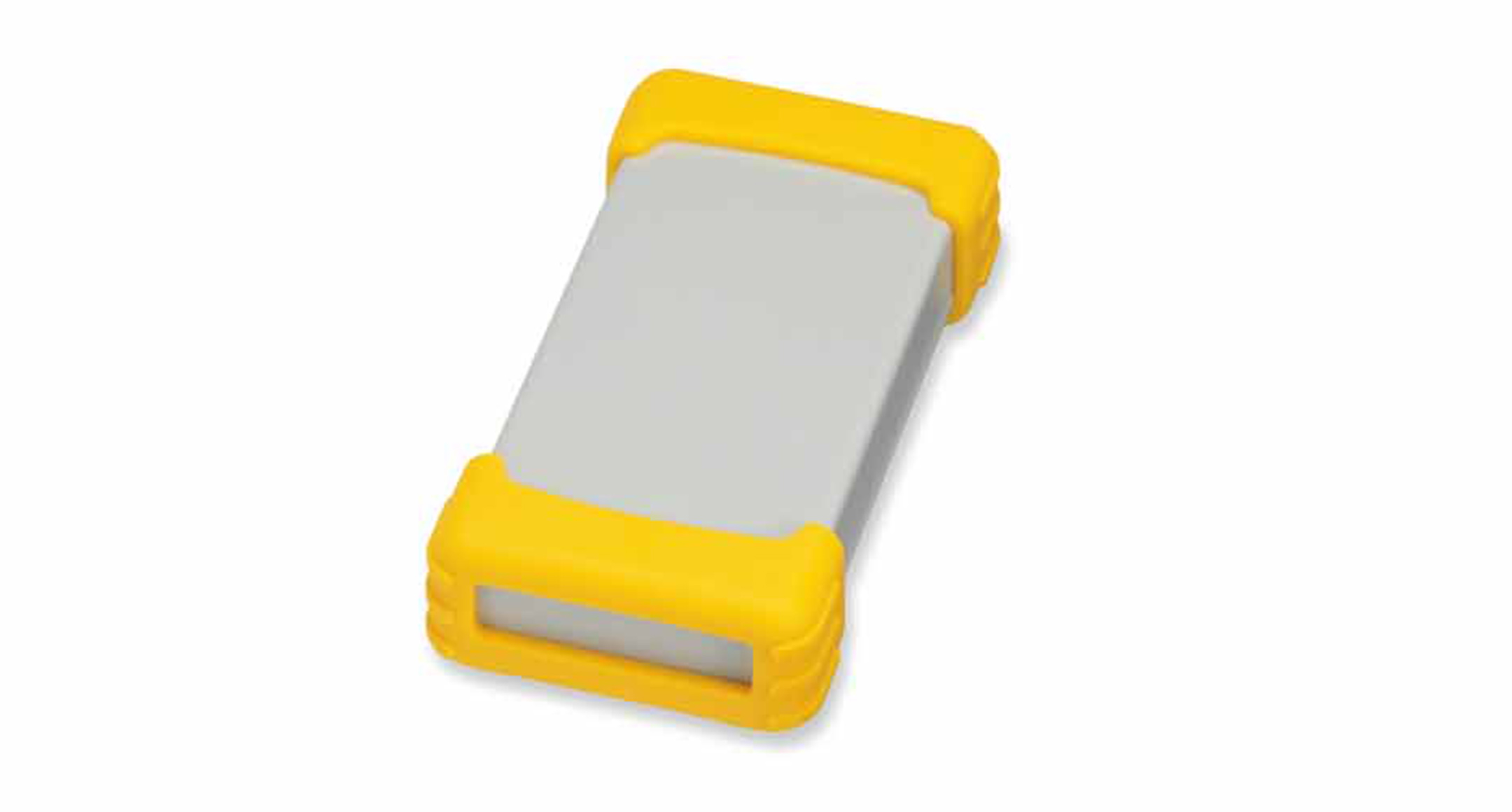 PLASTIC ENCLOSURE with SILICONE PROTECTOR TWS series:Light gray/Yellow