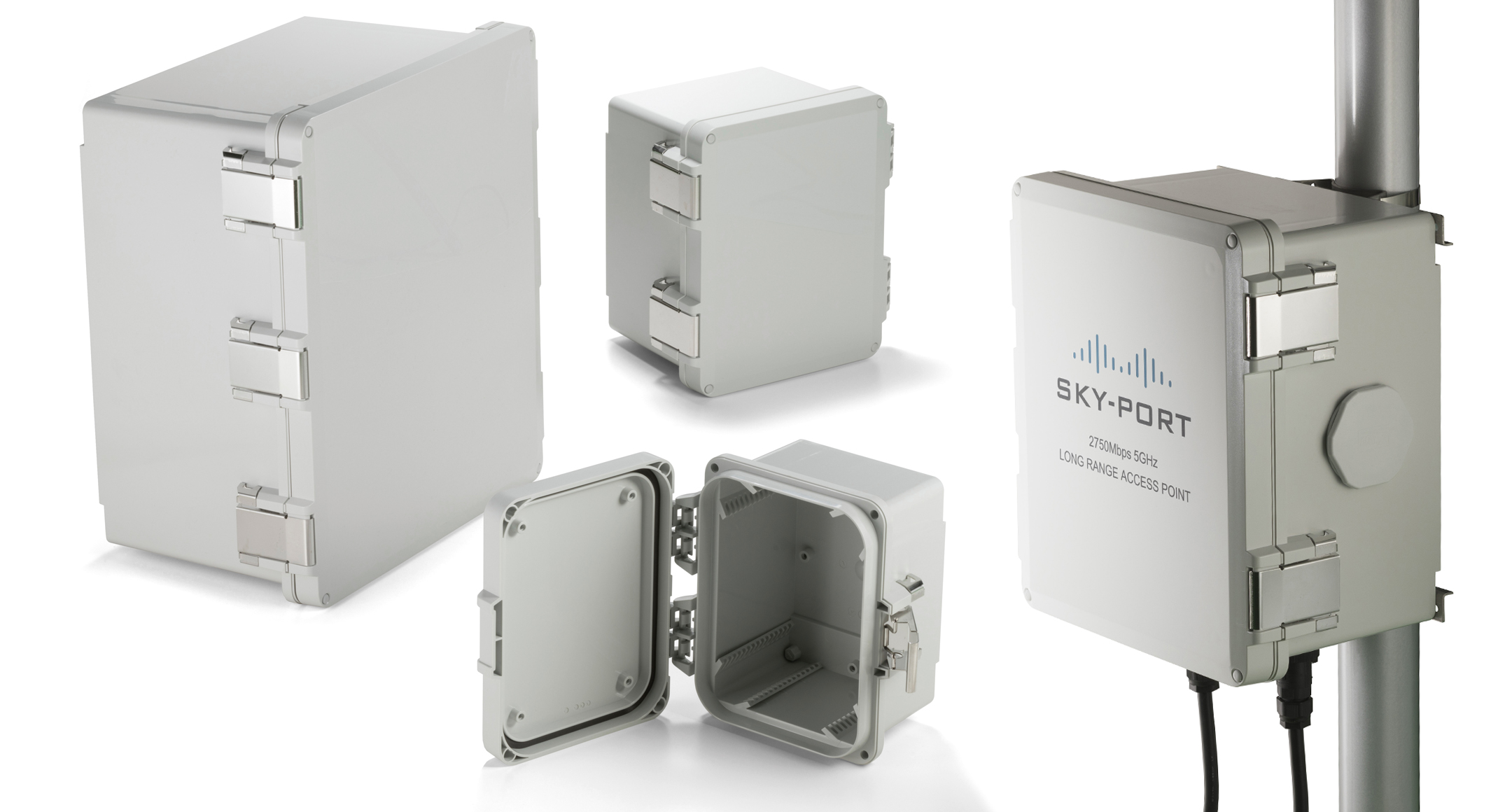 IP68 POLYCARBONATE HINGED ENCLOSURE - UPC series